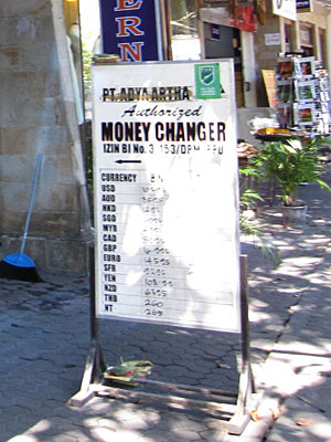 Money in Bali