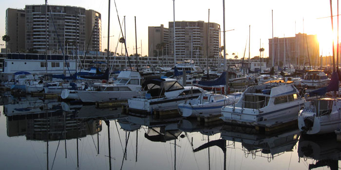 Marina Del Rey Harbor in the morning