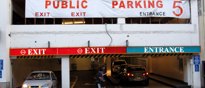 Parking at the Promenade