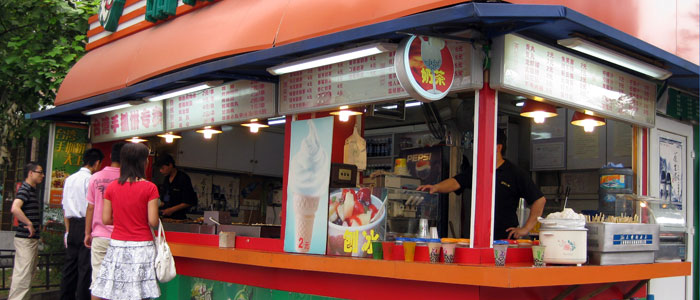 Food stand in Shanghai