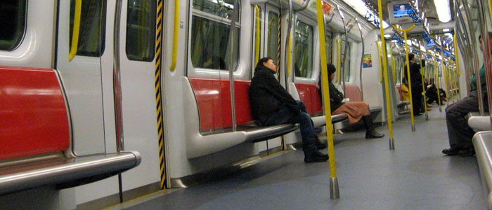 Inside Hong Kong subway