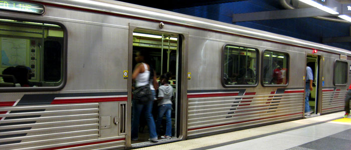 Metrolink subway in Hollywood