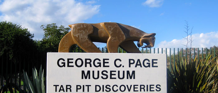 Page Museum, or La Brea Tar Pit, in LA