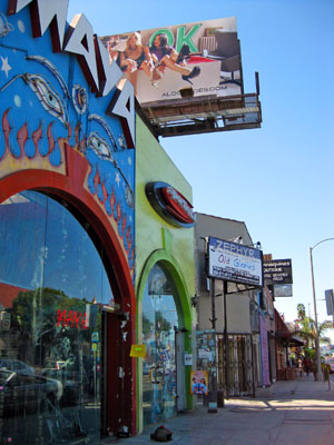 Melrose Avenue shops