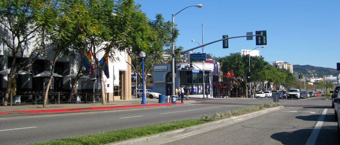 Santa Monica Blvd in West Hollywood