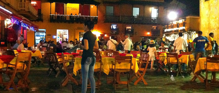 Plaza Santo Domingo in Old City Cartagena