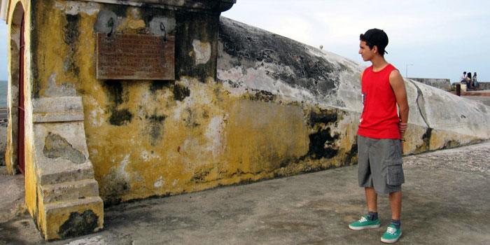 Shelter and barrack entrance on Cartagena Wall